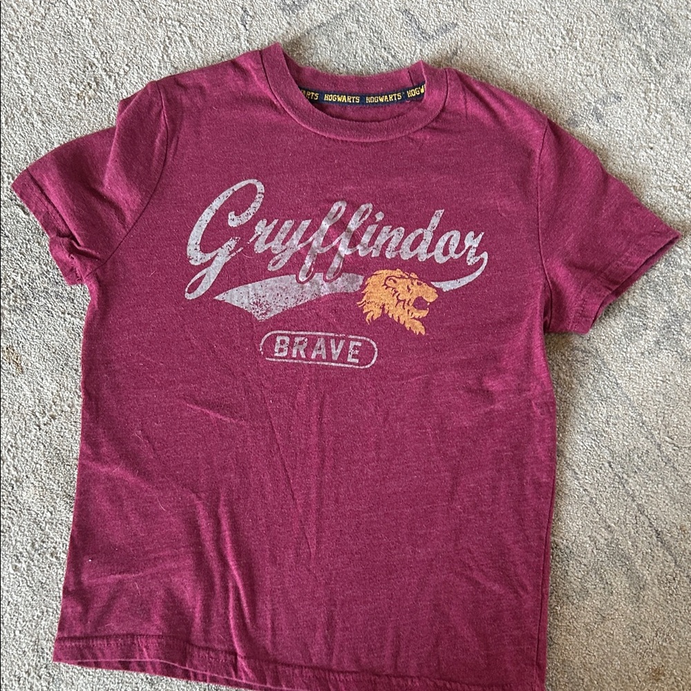 Harry Potter Gryffindor Brave Kids T-Shirt - Maroon